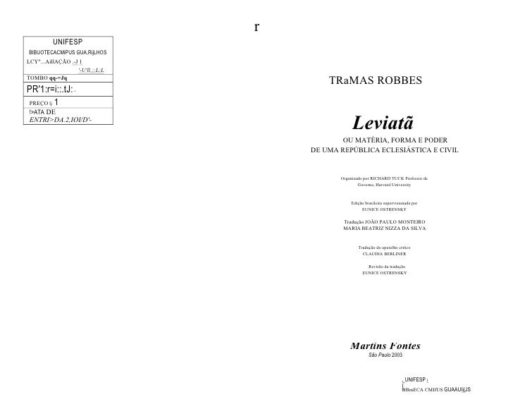 LIBRO LEVIATANO DI HOBBES IN ITALIANO DA SCARICARE